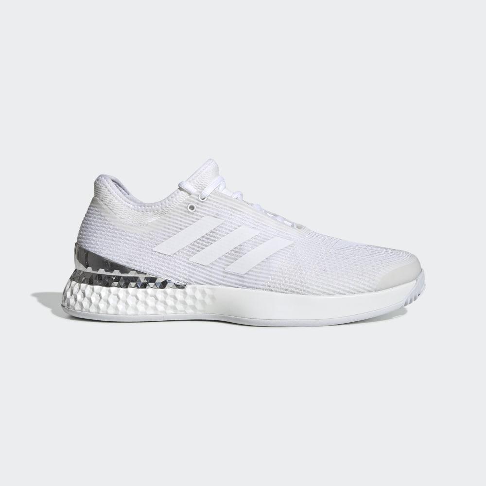 Pantofi Tenis Adidas Ubersonic 3 Hard Court Barbati Romania - Albi/Argintii Metal EF2767